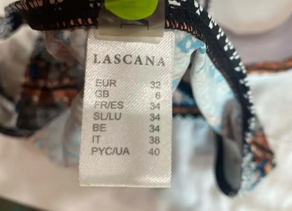 Lascana Multi-Color Aztec Print Two-Piece Bandeau Bikini Set XS
